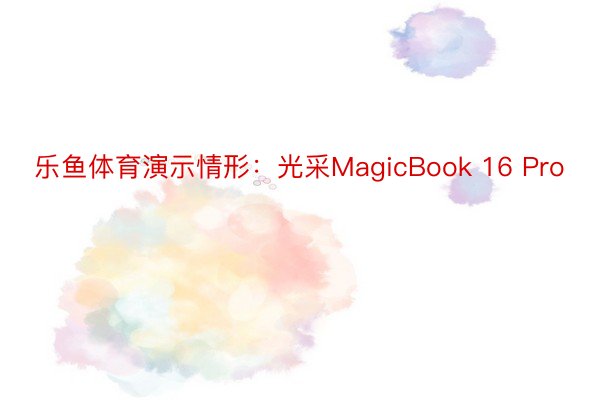 乐鱼体育演示情形：光采MagicBook 16 Pro